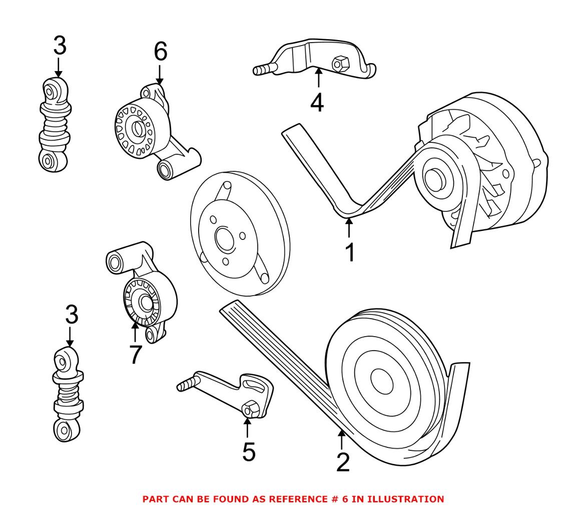 BMW Serpentine Belt Tensioner 11281704718